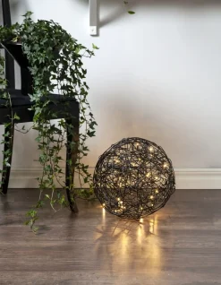 TRASSEL Utomhusdekoration 30cm 50LED IP44 Svart