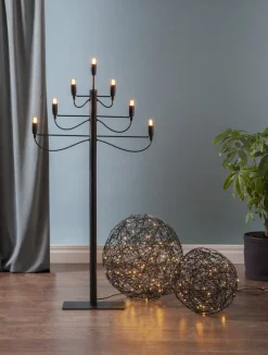 TRASSEL Utomhusdekoration 30cm 50LED IP44 Svart