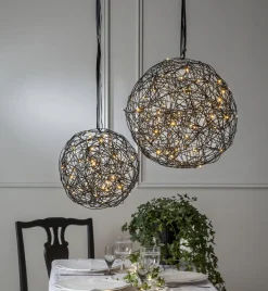 TRASSEL Utomhusdekoration 37,5cm 100LED IP44 Svart