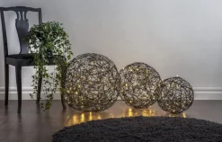 TRASSEL Utomhusdekoration 37,5cm 100LED IP44 Svart