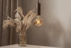 TUB Sladdställ E27 15cm Trä/Valnötsfärg