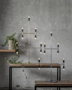 TWICE Ljusstake 9L 91cm Krom