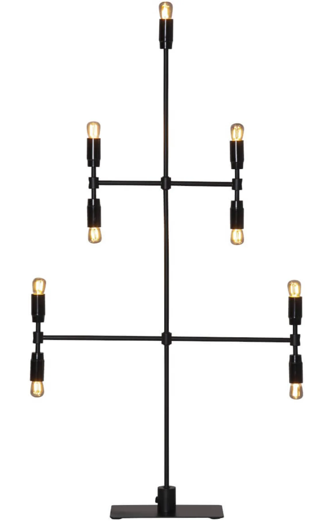 TWICE Ljusstake 9L 91cm Svart