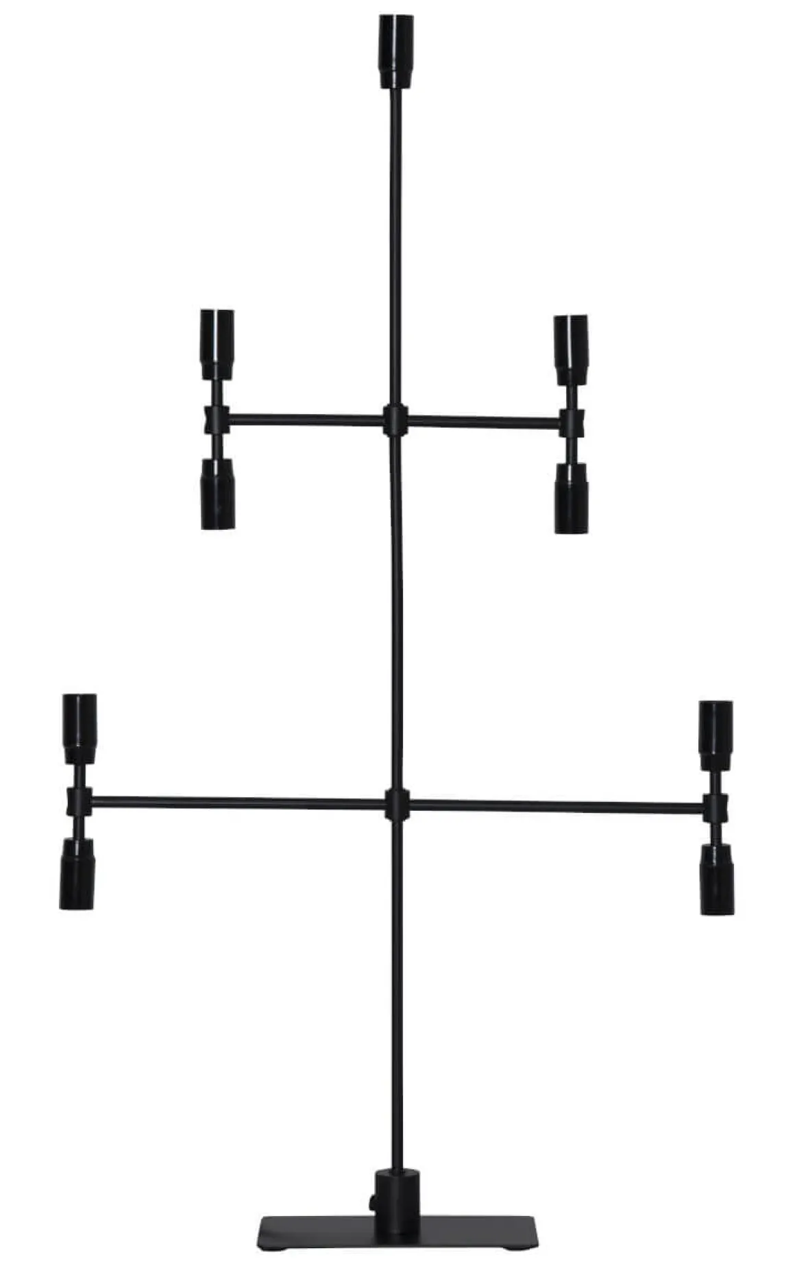 TWICE Ljusstake 9L 91cm Svart