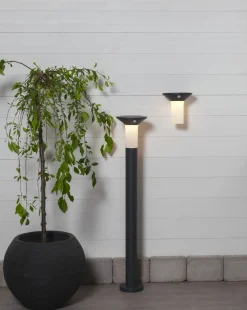 VALTA Vägglykta Solcell Sensor 16cm Grafit