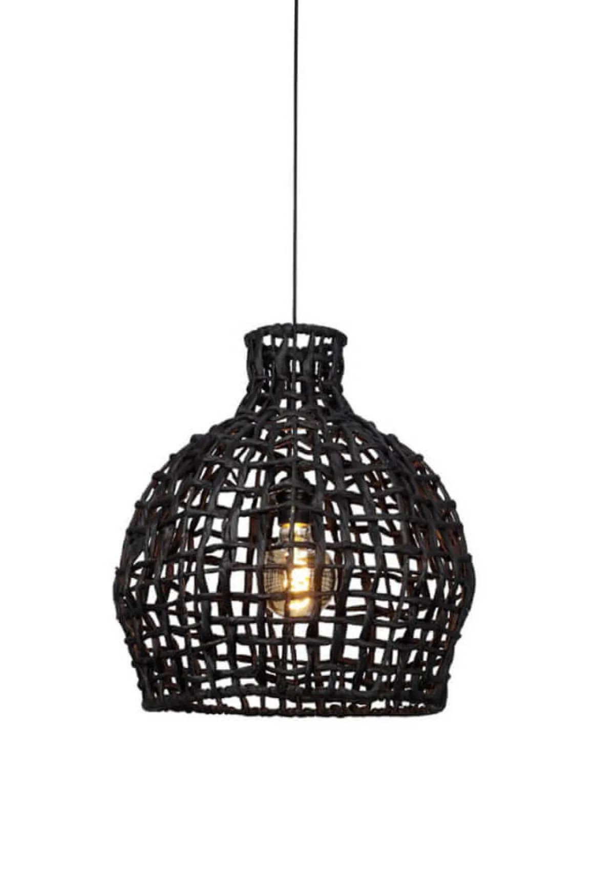 VATTENHYACINT Taklampskärm 43cm Svart