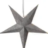 VELVET Pappersstjärna 60cm 40LED Grå