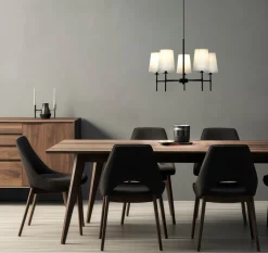 VERBIER Taklampa 5L 58cm Svart/Vit