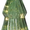 VERDE Glasdekoration Batteri 24cm Grön