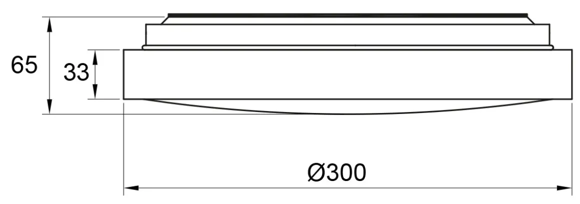 VEROLI Plafond LED 30cm Svart