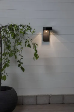 VICI Vägglykta Solcell Sensor 20cm Svart