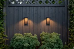 VICI Vägglykta Solcell Sensor 20cm Svart