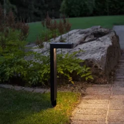 VICINI Solcells-pollare 38cm Svart