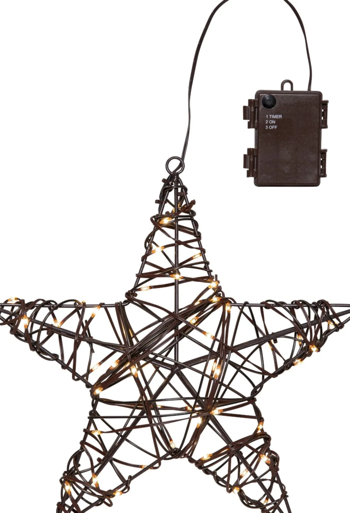 VICKE STAR Utomhusdekoration Batteri 30cm Svart IP44