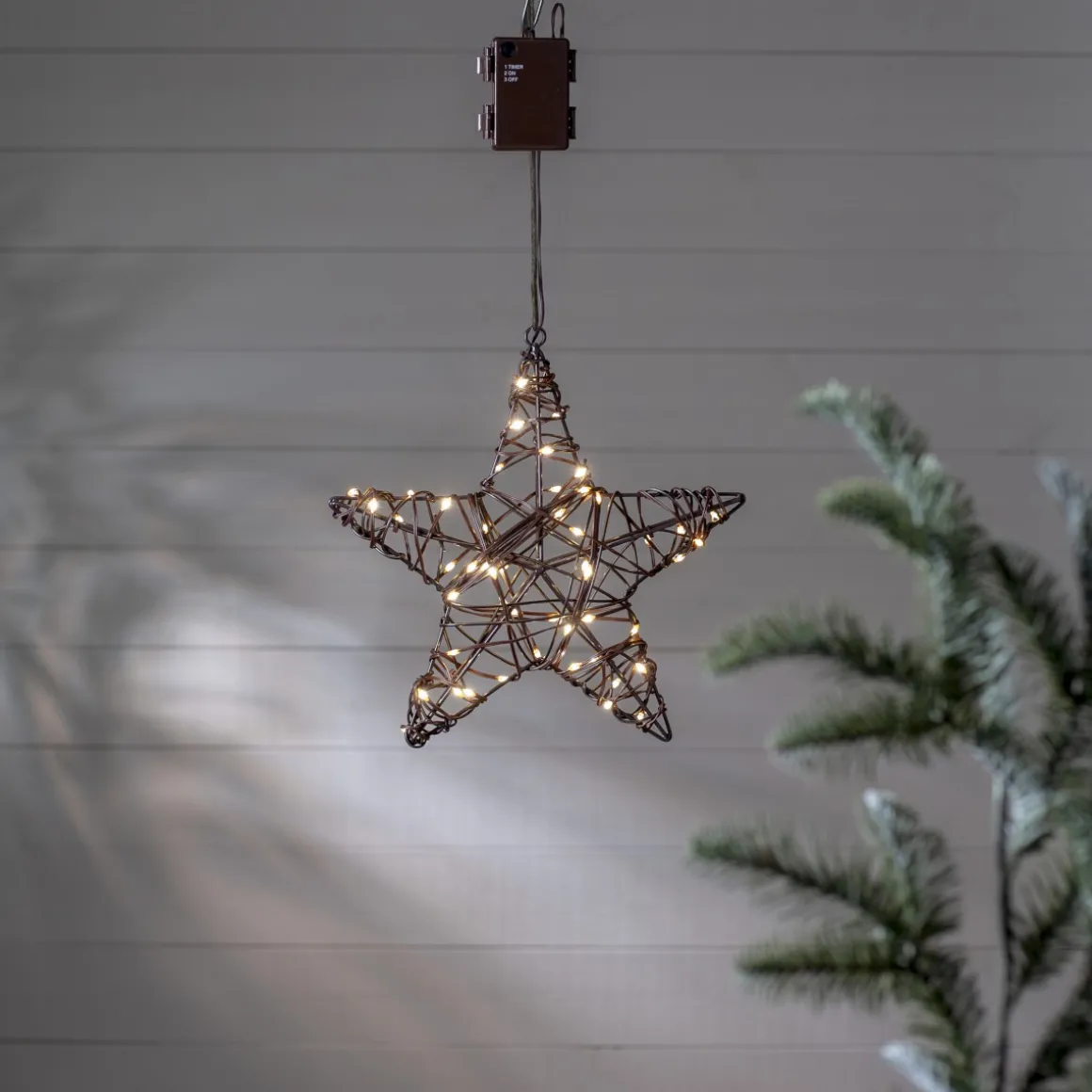 VICKE STAR Utomhusdekoration Batteri 30cm Svart IP44