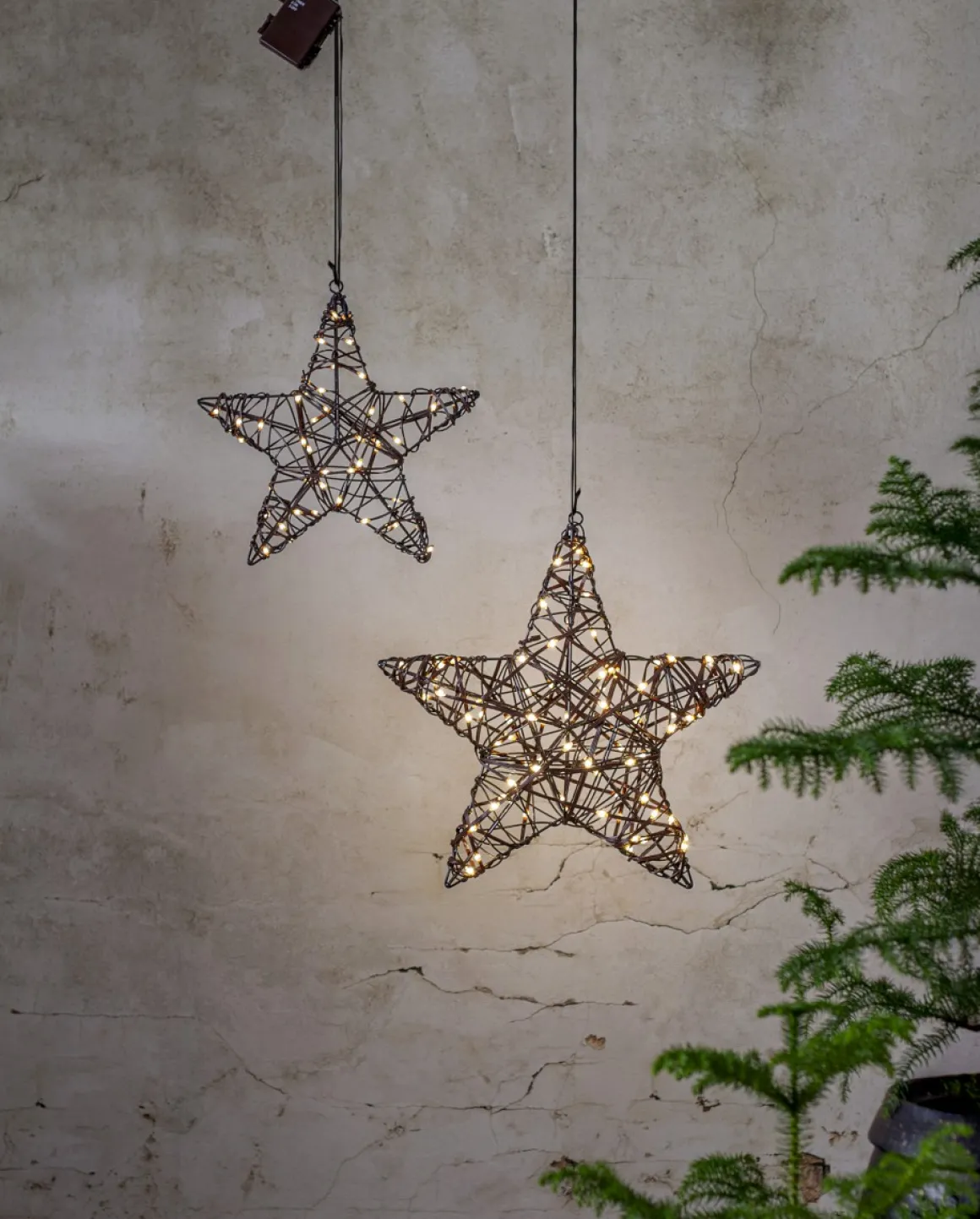 VICKE STAR Utomhusdekoration Batteri 30cm Svart IP44