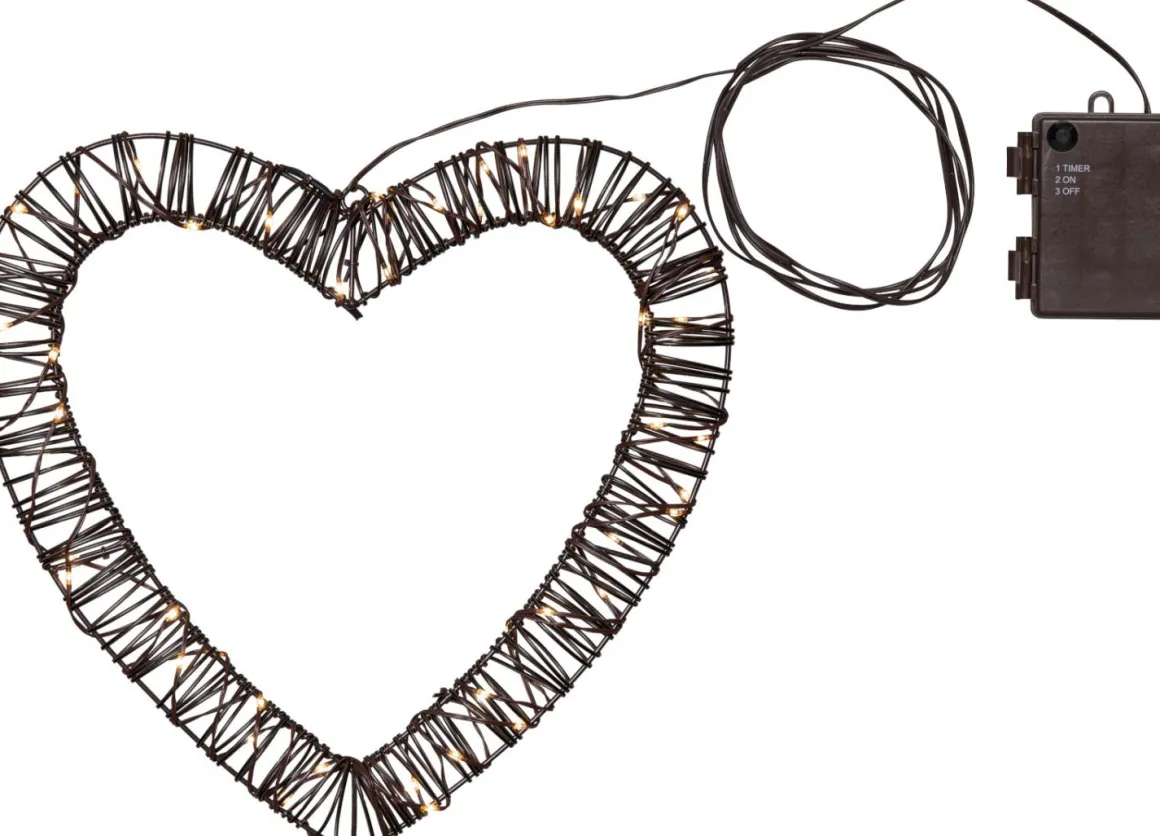 VICKE Utomhusdekoration Batteri 40cm Svart IP44