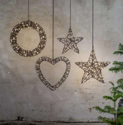 VICKE Utomhusdekoration Batteri 40cm Svart IP44