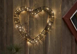 VICKE Utomhusdekoration Batteri 40cm Svart IP44