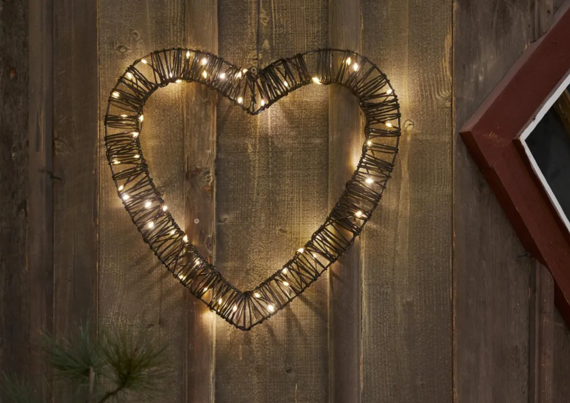 VICKE Utomhusdekoration Batteri 40cm Svart IP44