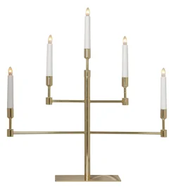 VIDE Ljusstake 5L 53cm Mässing