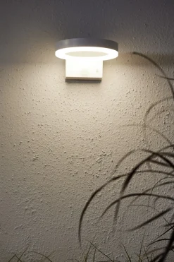 VIDI Solcells-vägglykta 7cm Vit Varmvit IP44