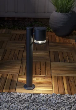 VIENNA Solcells-pollare 50cm Svart IP44