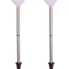 VIGO 2-PACK Solcells-Pollare 34cm Vit