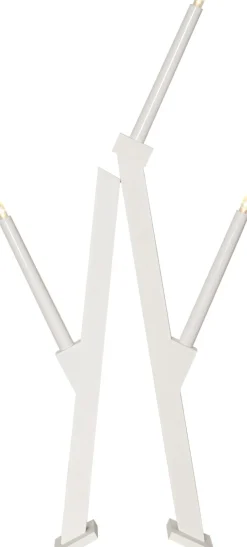 VIKA Ljusstake Batteri 64cm LED Vit