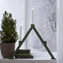 VIKA Ljusstake Batteri 64cm LED Grön