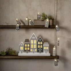 VILLA Ljusstake Batteri 6L 32cm Flerfärgad