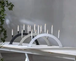 VIND Ljusstake 5L 57cm Vit