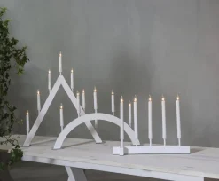 VIND Ljusstake 7L 63cm Vit