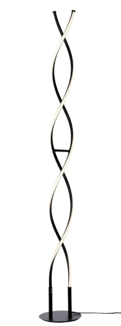 VINDLA LED Golvlampa 155cm Svart