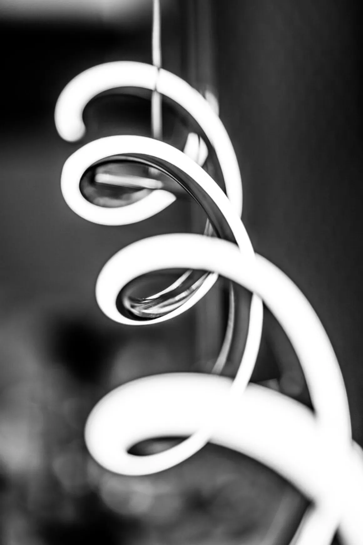 VINDLA LED Takpendel 87cm Krom