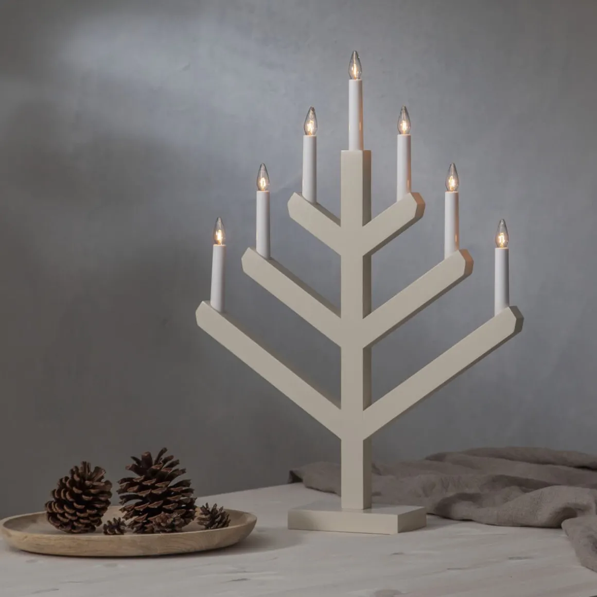 VINGA Ljusstake 7L 62cm Beige