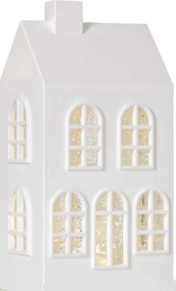 VINTER Inomhusdekoration Hus Batteri 22,5cm Vit