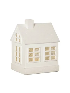 VINTER Inomhusdekoration Hus Batteri 15,5cm Vit