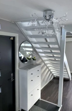 VIVA Plafond 57cm Krom/Klar