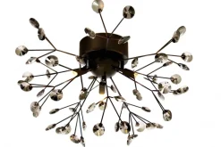 VIVA Plafond 57cm Svartkrom/Rök