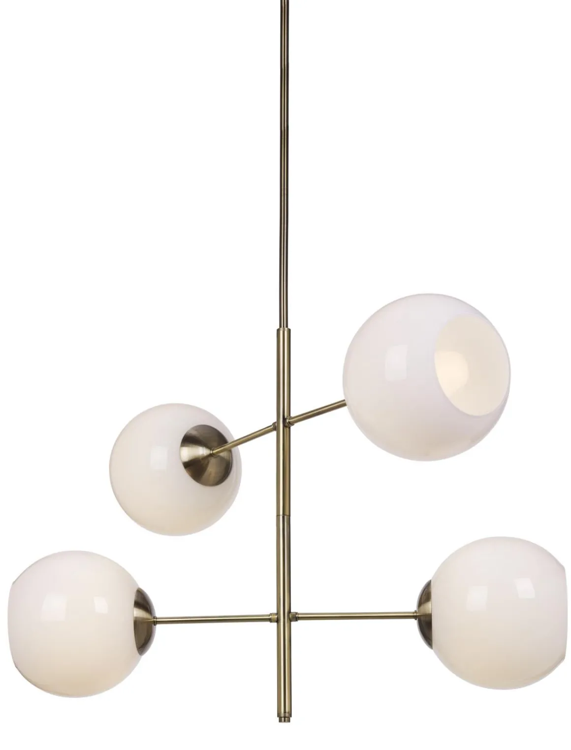 VRI Takpendel 4a 730mm Antikmässing/Opalvit