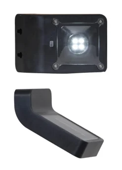 WALLY Solcells-vägglykta 5,5cm Svart IP44