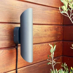 Wally Vägglampa 3,5cm 12V 29Cm Grå IP44