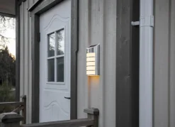 WALLY Vägglykta Solcell Sensor 26,5cm Silver