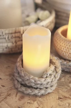 WAVE LED-Blockljus 2-pack 6cm Vit