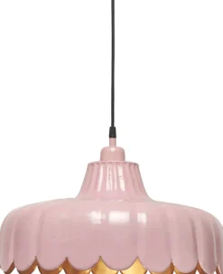 WELLS Taklampa 45cm Rosa/Guld