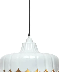 WELLS Taklampa 45cm Vit/Guld