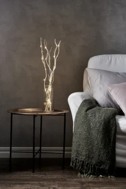 WILLOW DEWDROP Dekorationskvist 8cm 24LED Natur