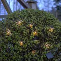 WINGS Solcells-ljusslinga 210cm Brons