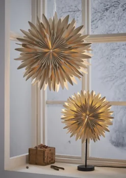WINTER Stjärna på fot 62cm Beige